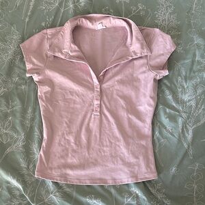 Garage Light Pink Button Down Shirt